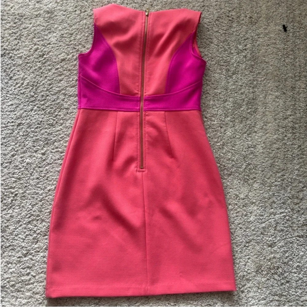 LOFT Pink And Red Dress - Picture 3 of 3